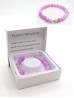 Purple Chalcedony Blessing Bead Bracelets with Gift Box. 